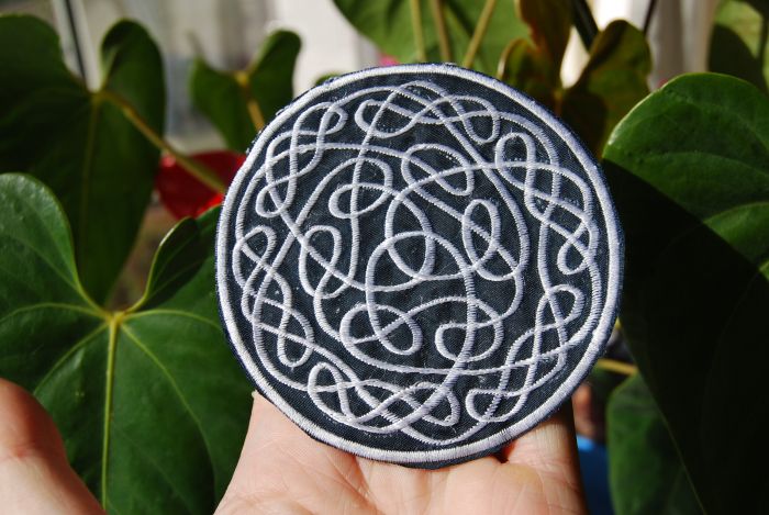Celtic knot Triquetra Patch Applique Embroidery