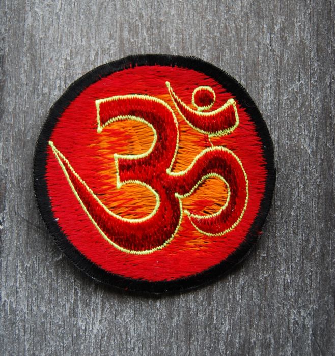 AUM Patch Embroidered Sew on Applique UV Blacklight