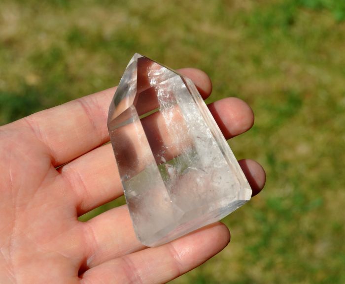 Clear Quartz Point 119 grams, Polished,Crystal Quartz
