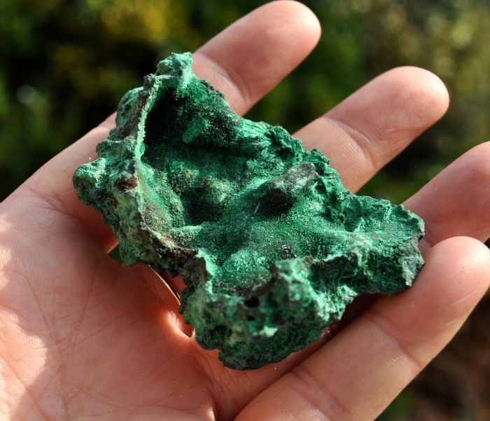 Fibrous Velvet Malachite Cluster from Congo Mineral Natural - 50 grams - 1.76 Oz