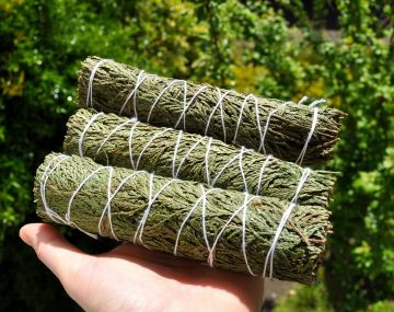 Large CEDAR Smudge Bundle Stick  16CM  -  6.3" - Protection and Cleansing