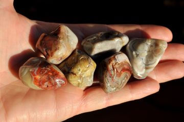Crazy Lace AGATE Stone Tumbled - 15-20 gram - 0.53- 0.70 Oz Crystals
